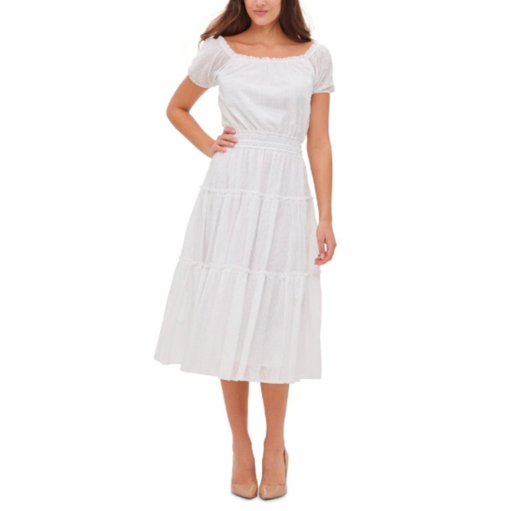 Tommy Hilfiger White Midi Dress